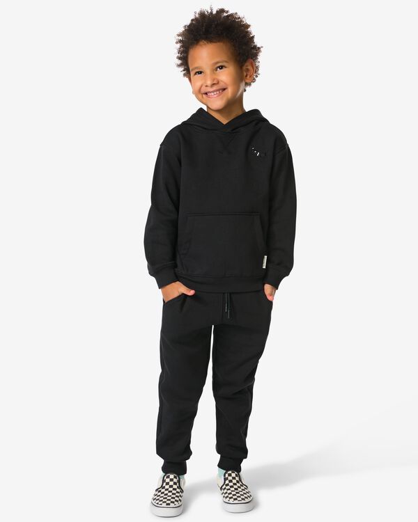 kinder sweatbroek zwart zwart - 1000004031 - HEMA