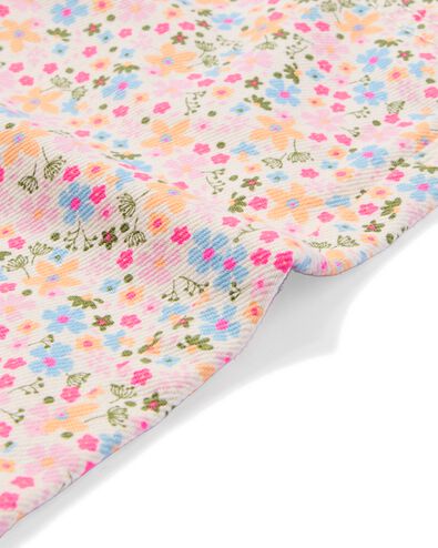 babybroek loose fit bloemen ecru - 33063470ECRU - HEMA