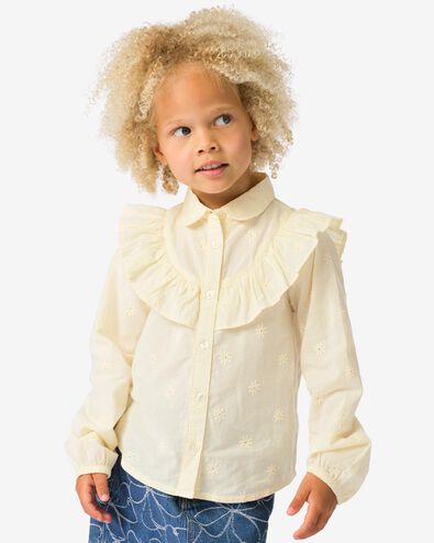 chemisier enfant volant&eacute; sable - 30826914SAND - HEMA
