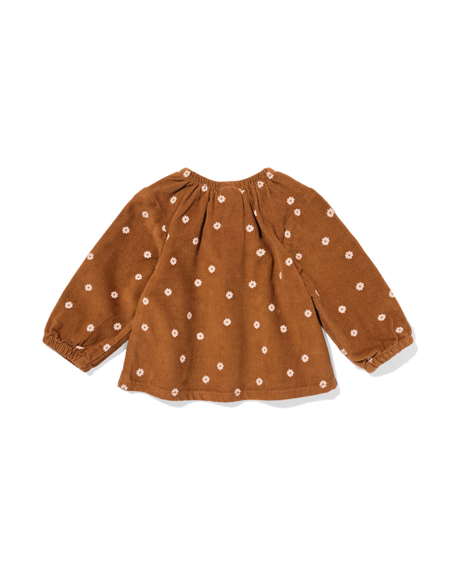 blouse b&eacute;b&eacute; en velours c&ocirc;tel&eacute; fleurs marron - 33049570BROWN - HEMA