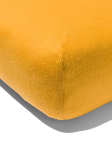 peuter hoeslaken jersey 70x150 okergeel - 5180005 - HEMA