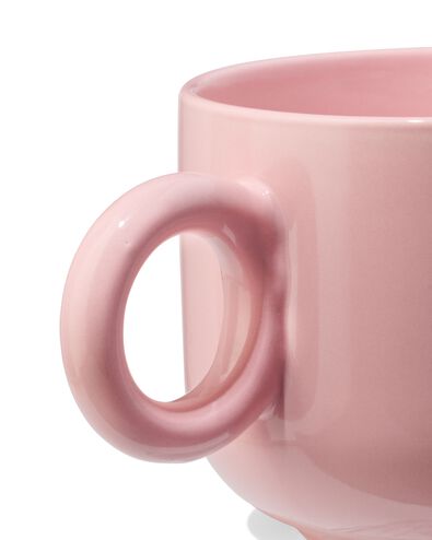 mug &agrave; th&eacute; 480ml fa&iuml;ence rose c&oelig;urs - 61100278 - HEMA