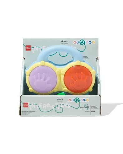 interactieve drums 15.5x16x15.5cm - 15100215 - HEMA