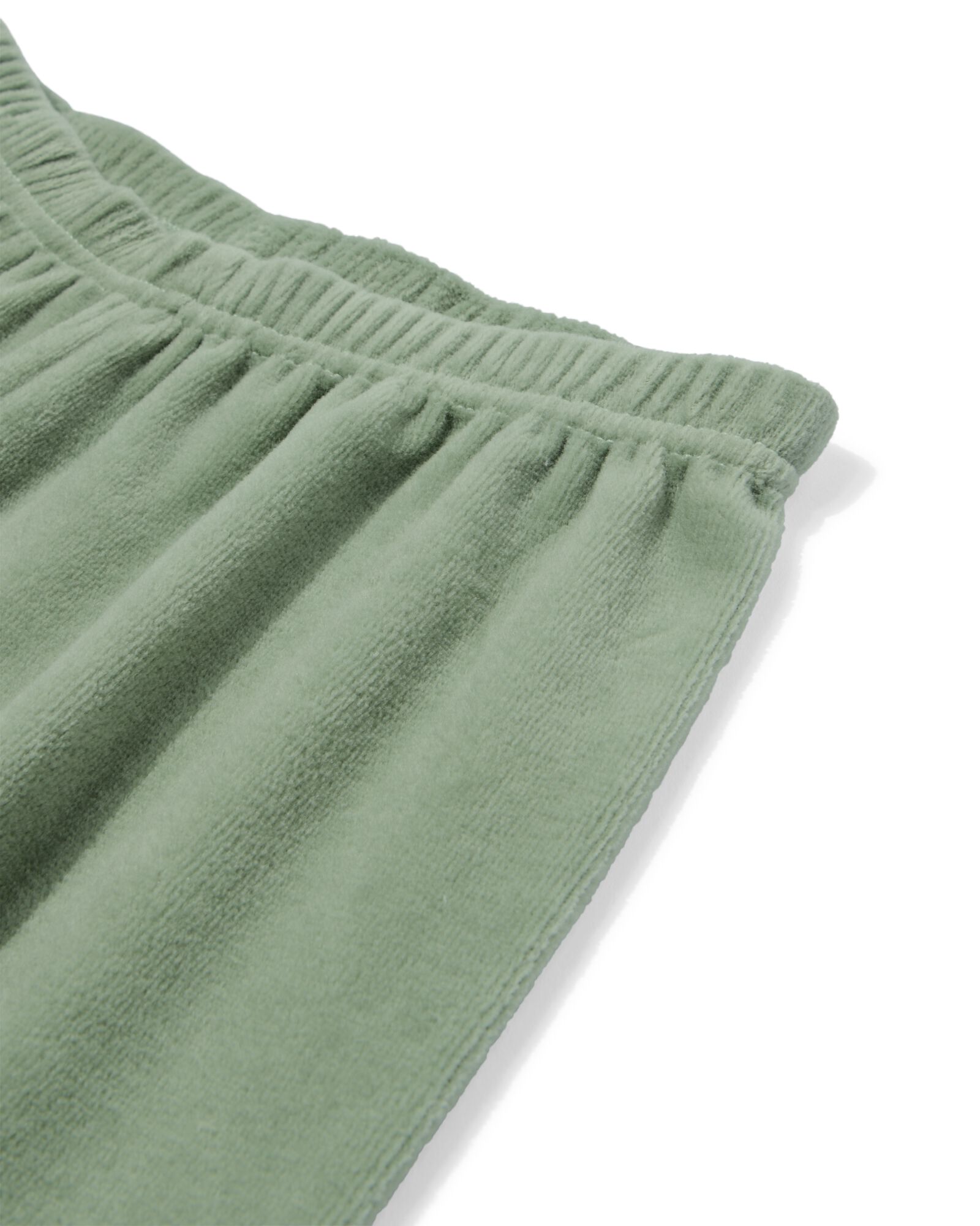Pyjama ray&eacute; en velours pour enfants vert - 23001350GREEN - HEMA