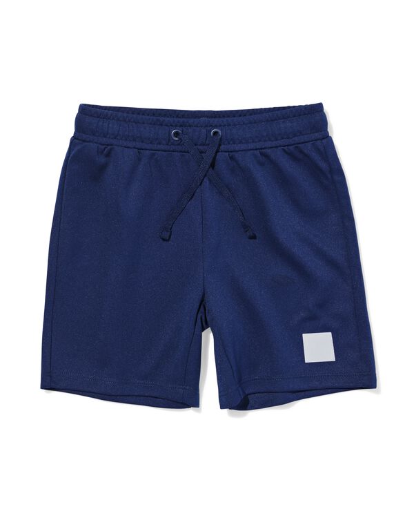 kindersportbroek kort donkerblauw donkerblauw - 30650019DARKBLUE - HEMA