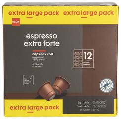 50er-Pack Kaffeekapseln Espresso extra forte - 17180033 - HEMA