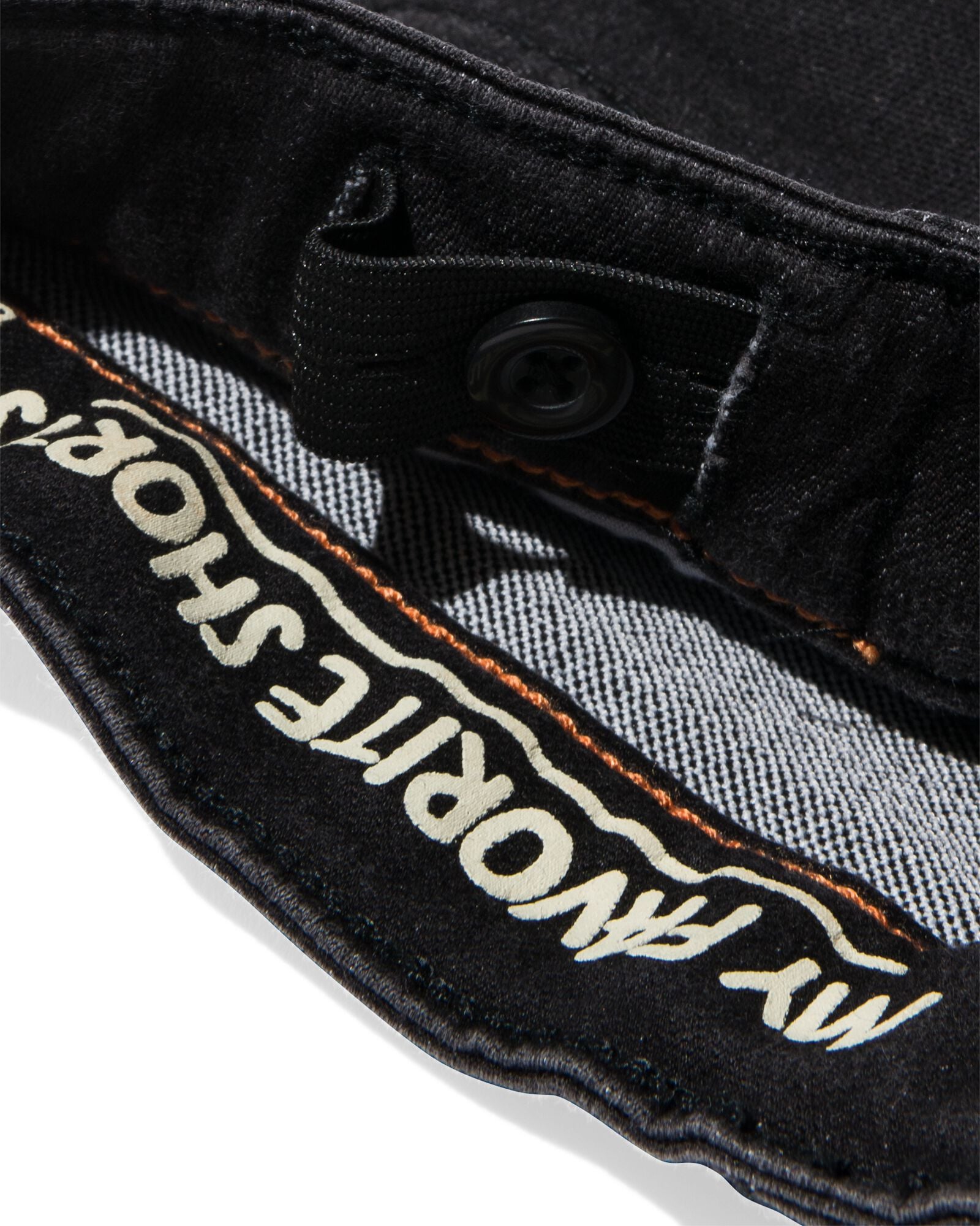 kindershort jogdenim zwart zwart - 1000023205 - HEMA