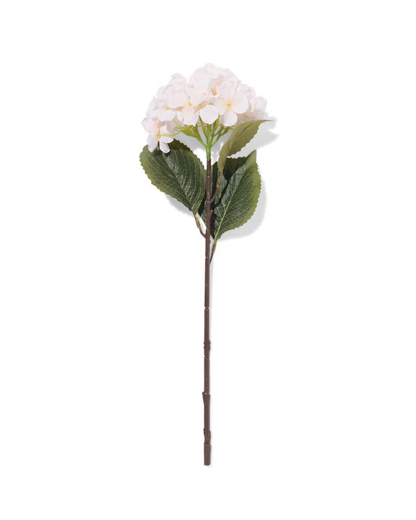 fleur artificielle hortensia 55cm blanc - 41300108 - HEMA