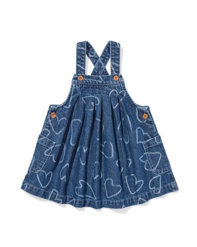 Babykleid, Denim, Herzchen jeansfarben - 33027470DENIM - HEMA