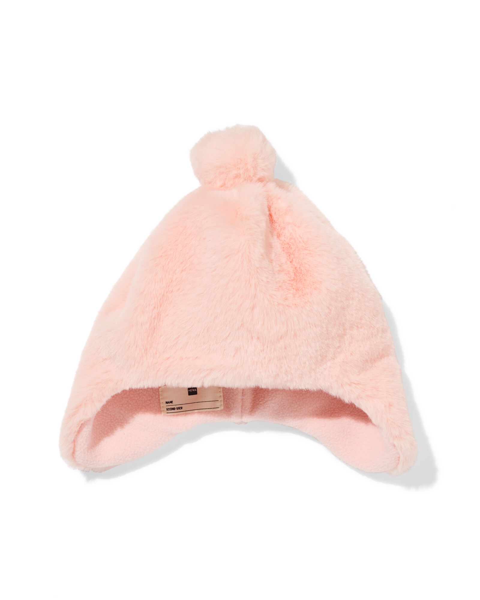 bonnet b&eacute;b&eacute; pompon rose p&acirc;le rose p&acirc;le - 33200325LIGHTPINK - HEMA