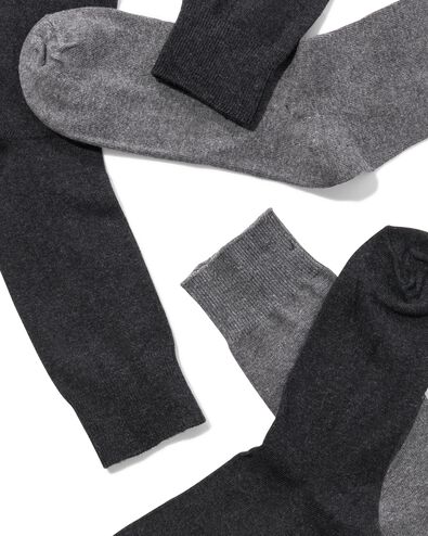 5 paires de chaussettes homme gris chiné gris chiné - 1000001515 - HEMA