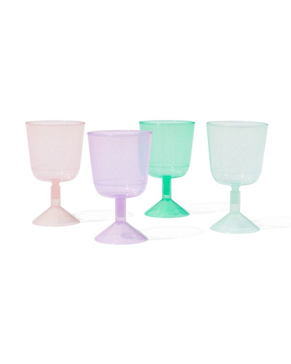 verres à vin réutilisables lot de 4 - 14250272 - HEMA