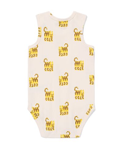 baby meegroei body dieren gebroken wit gebroken wit - 33304760OFFWHITE - HEMA