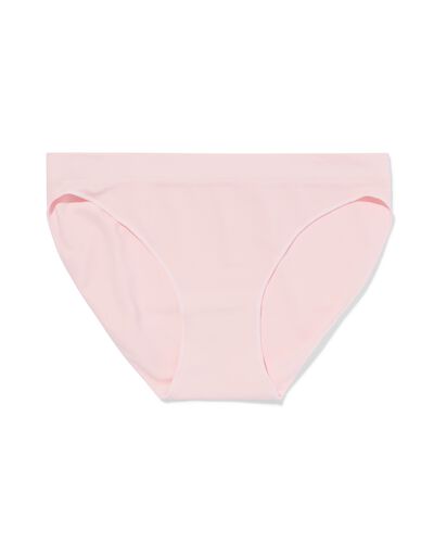 slip femme sans coutures microfibre rose p&acirc;le rose p&acirc;le - 19602928LIGHTPINK - HEMA