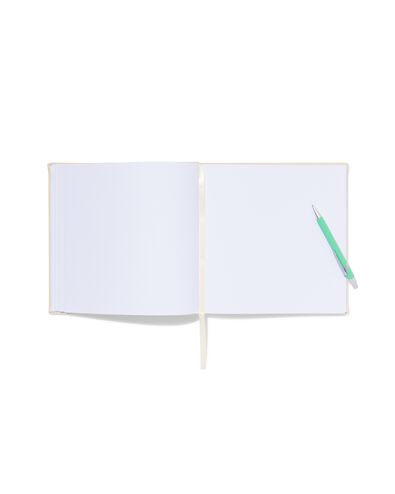 G&auml;stebuch, 24 x 24.5 cm, Leinen, ecru - 14650228 - HEMA