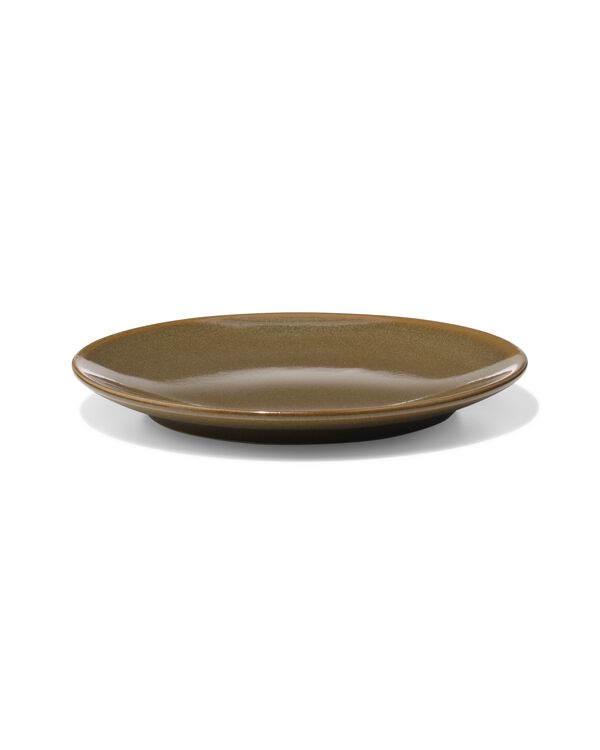 Kuchenteller &Oslash; 16 cm, Monaco, Steingut, dunkelbraun - 9650213 - HEMA