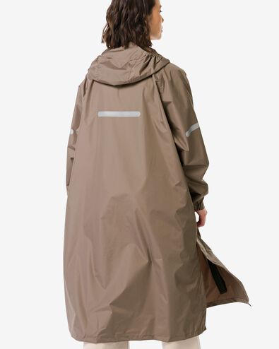regenponcho voor volwassenen taupe taupe - 34440175TAUPE - HEMA