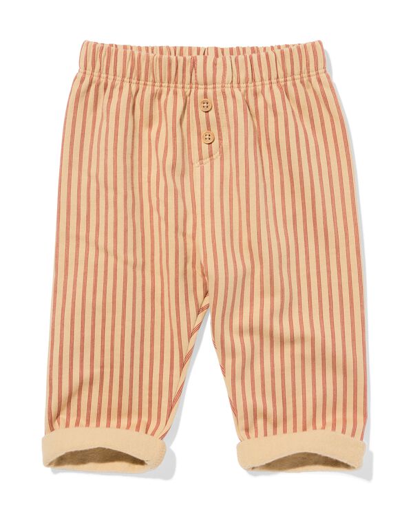 baby sweatbroek comfy fit strepen bruin bruin - 33182970BROWN - HEMA