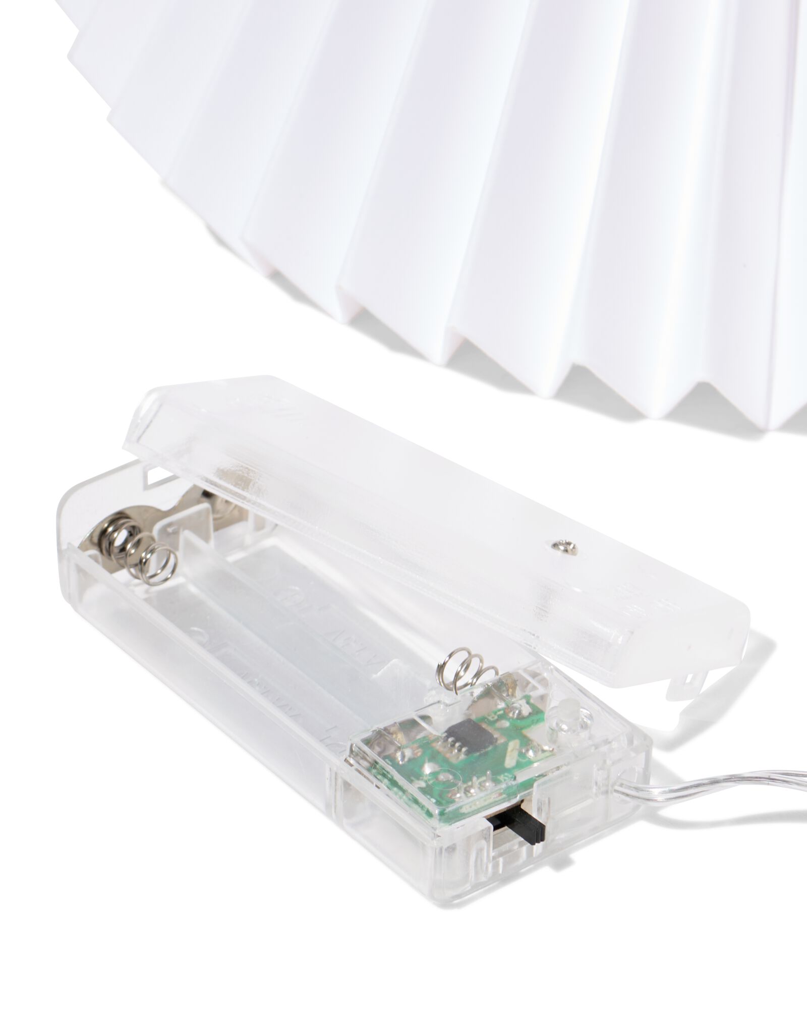 sapin de no&euml;l nid d'abeille led 22x27,5x22 cm blanc - 25500130 - HEMA