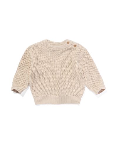 Babypullover beige - 33123470BEIGE - HEMA