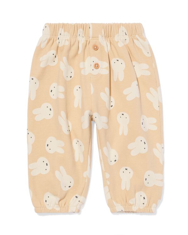 nijntje newborn broek comfy fit jersey ecru - 33443720ECRU - HEMA