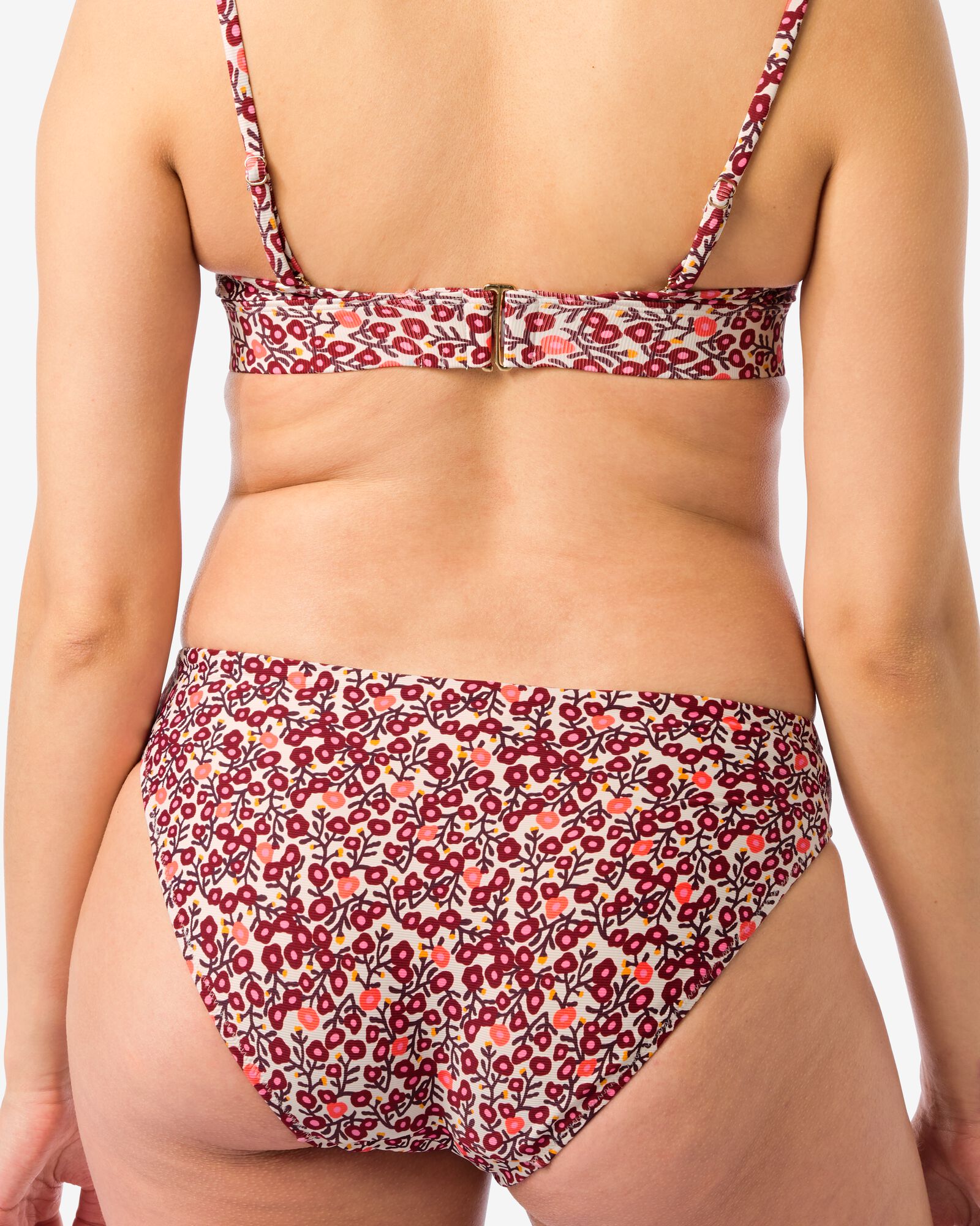 bas de bikini femme côtelé fleurs  multi multi - 22351960MULTI - HEMA