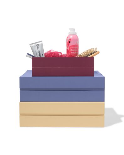 bo&icirc;te avec couvercle magn&eacute;tique carton A5 rouge fonc&eacute; - 39800040 - HEMA