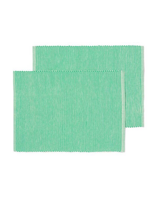 placemats 35x45 ribbel - 2 stuks - 5330026 - HEMA