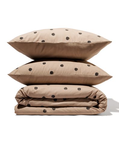 Bettw&auml;sche, Soft Cotton, Baumwolle, Punkte sand - 1000025692 - HEMA