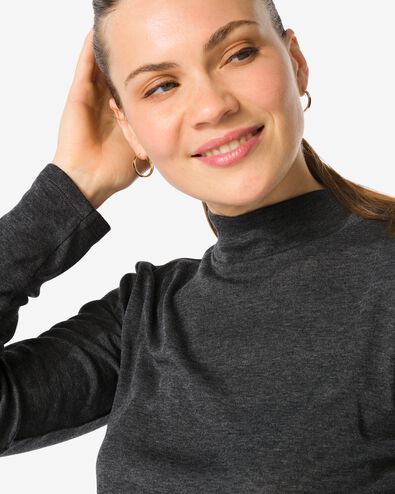 Damenshirt Lora  dunkelgrau dunkelgrau - 36204330DARKGREY - HEMA