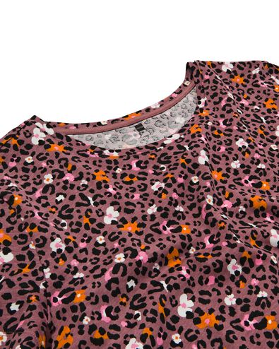 Damen-Nachthemd, Baumwolle mauve L - 23400194 - HEMA