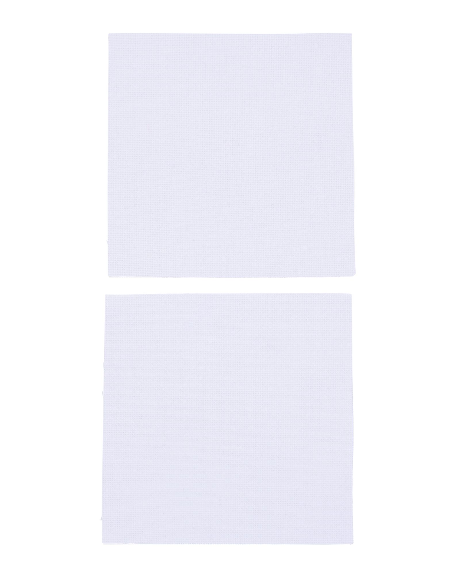 2 pi&egrave;ces de tissu &agrave; broder 25x25 coton - 60760042 - HEMA