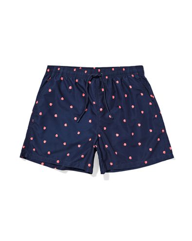 maillot de bain homme Pieter coquillages bleu fonc&eacute; bleu fonc&eacute; - 22100150DARKBLUE - HEMA