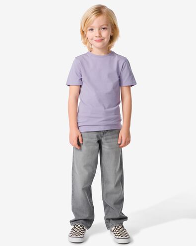 jean enfant - modèle straight fit gris gris - 30776327GREY - HEMA