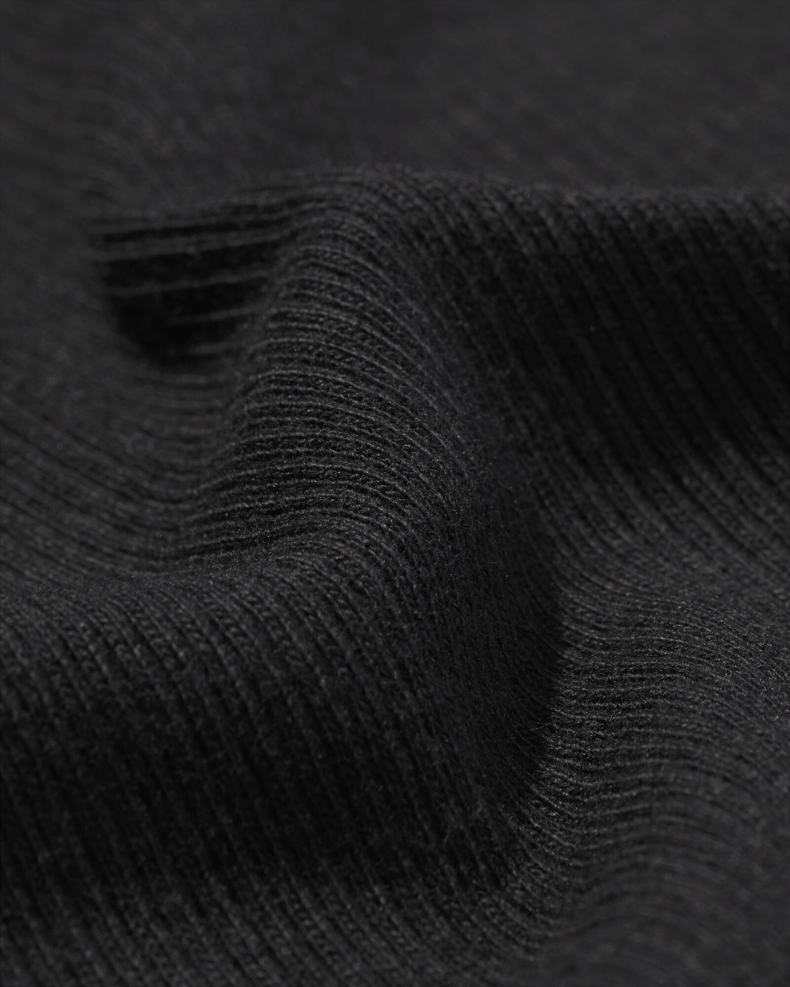 dames T-shirt Clara rib zwart zwart - 36364470BLACK - HEMA