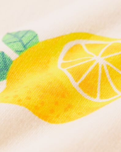 ensemble bébé évolutif citrons écru - 33089260ECRU - HEMA