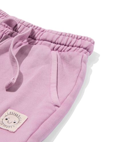 babybroek comfy fit sweatstof paars - 33057370PURPLE - HEMA