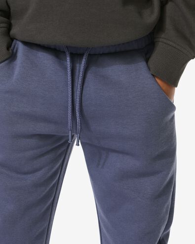 kinderbroek sweatstof blauw blauw - 30719402BLUE - HEMA