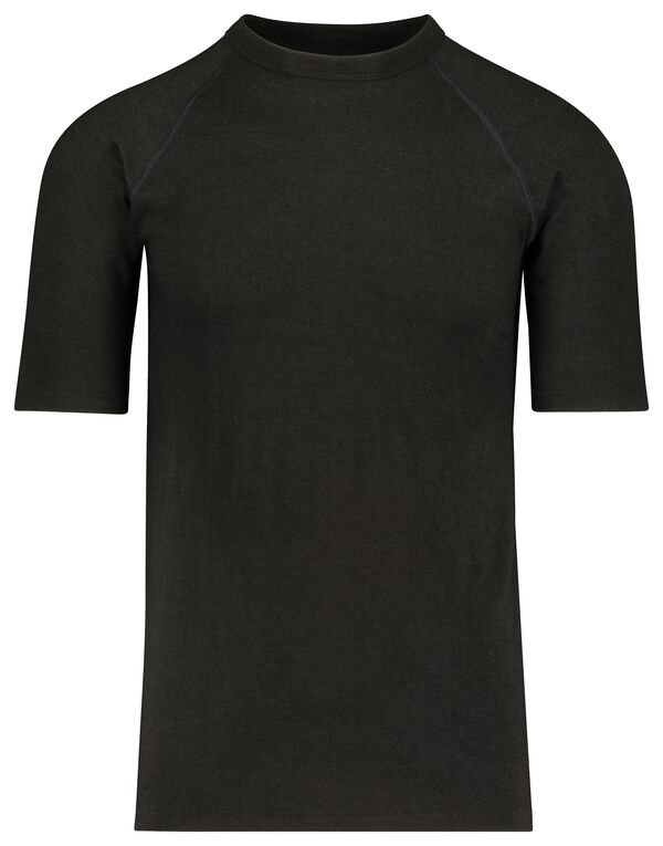 heren thermo t-shirt noir noir - 1000018852 - HEMA
