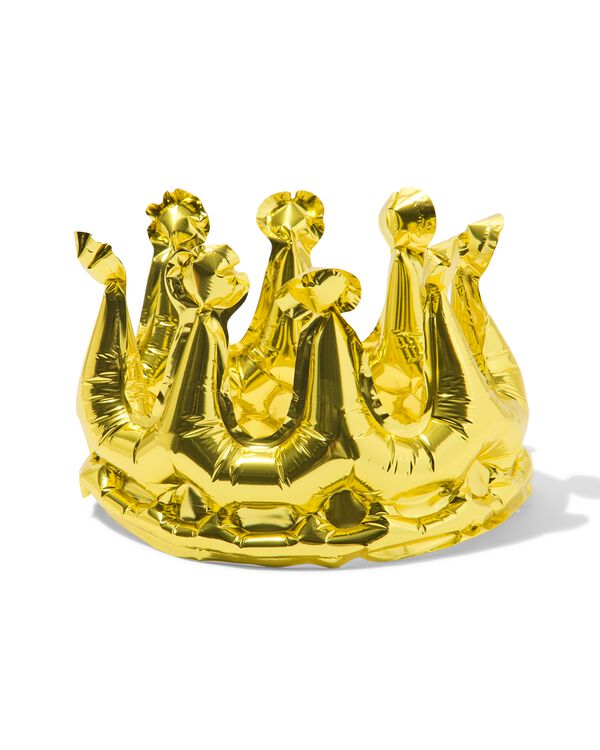 Folienballon &bdquo;Krone&ldquo;, 20 cm, Gold - 14260073 - HEMA
