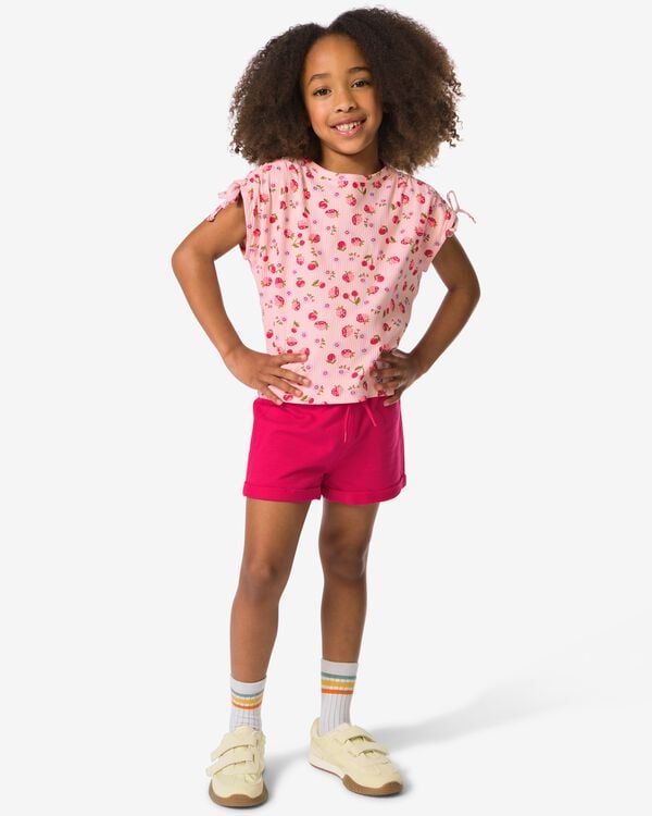Kinder-Sweathose bequeme Passform fuchsie fuchsie - 30846336FUCHSIA - HEMA