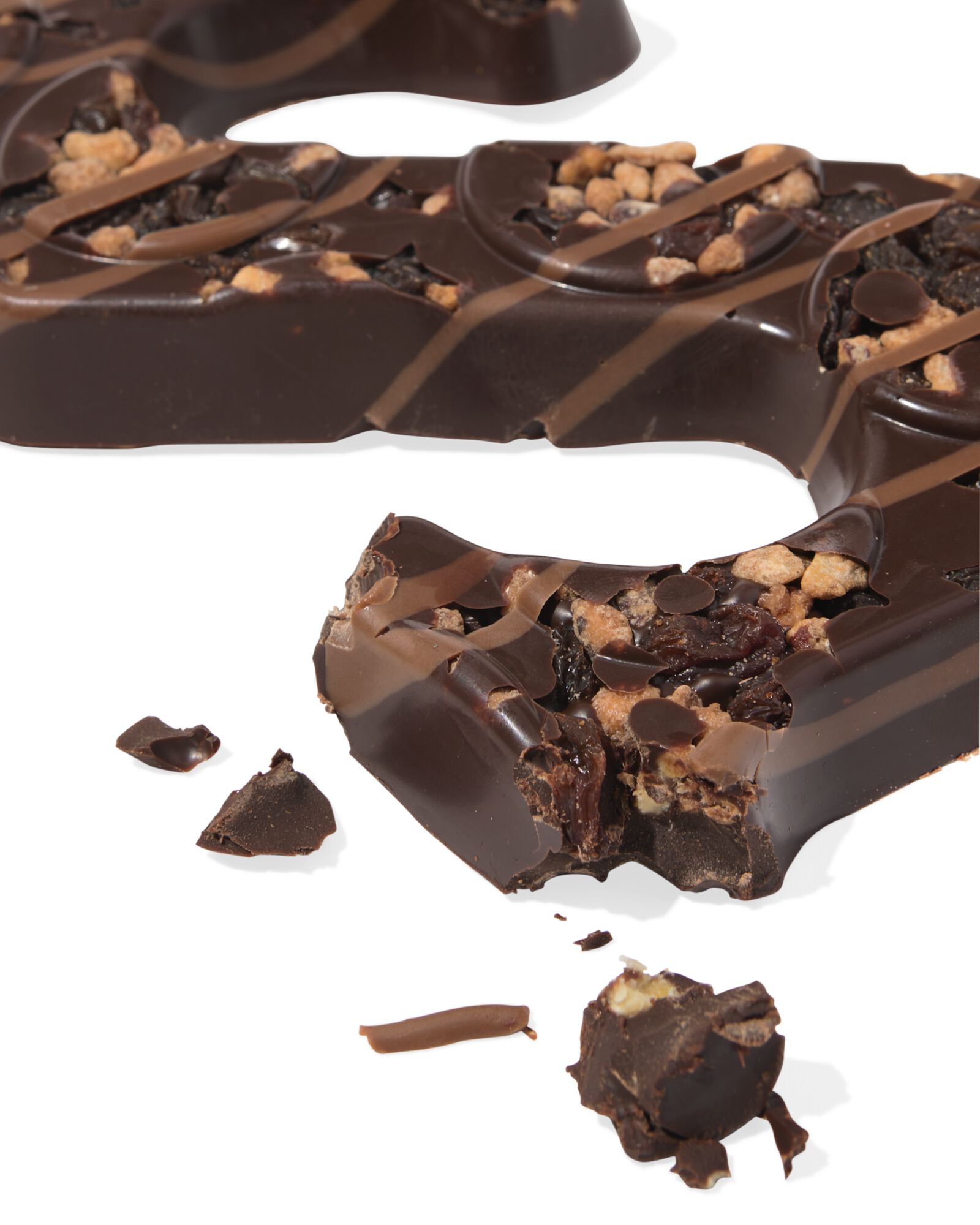 lettre chocolat pur noix de p&eacute;can raisin S 125g - 24429619 - HEMA