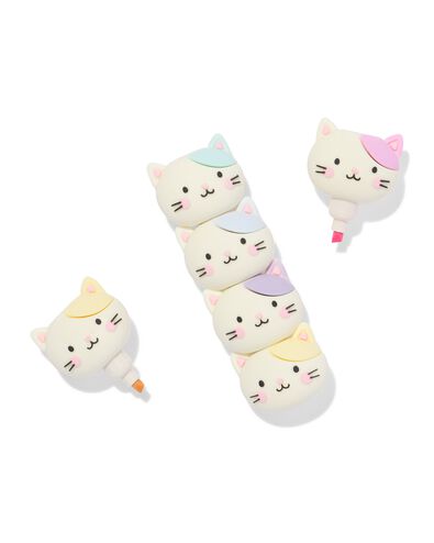 mini markers katten toren - 5 stuks - 14402106 - HEMA
