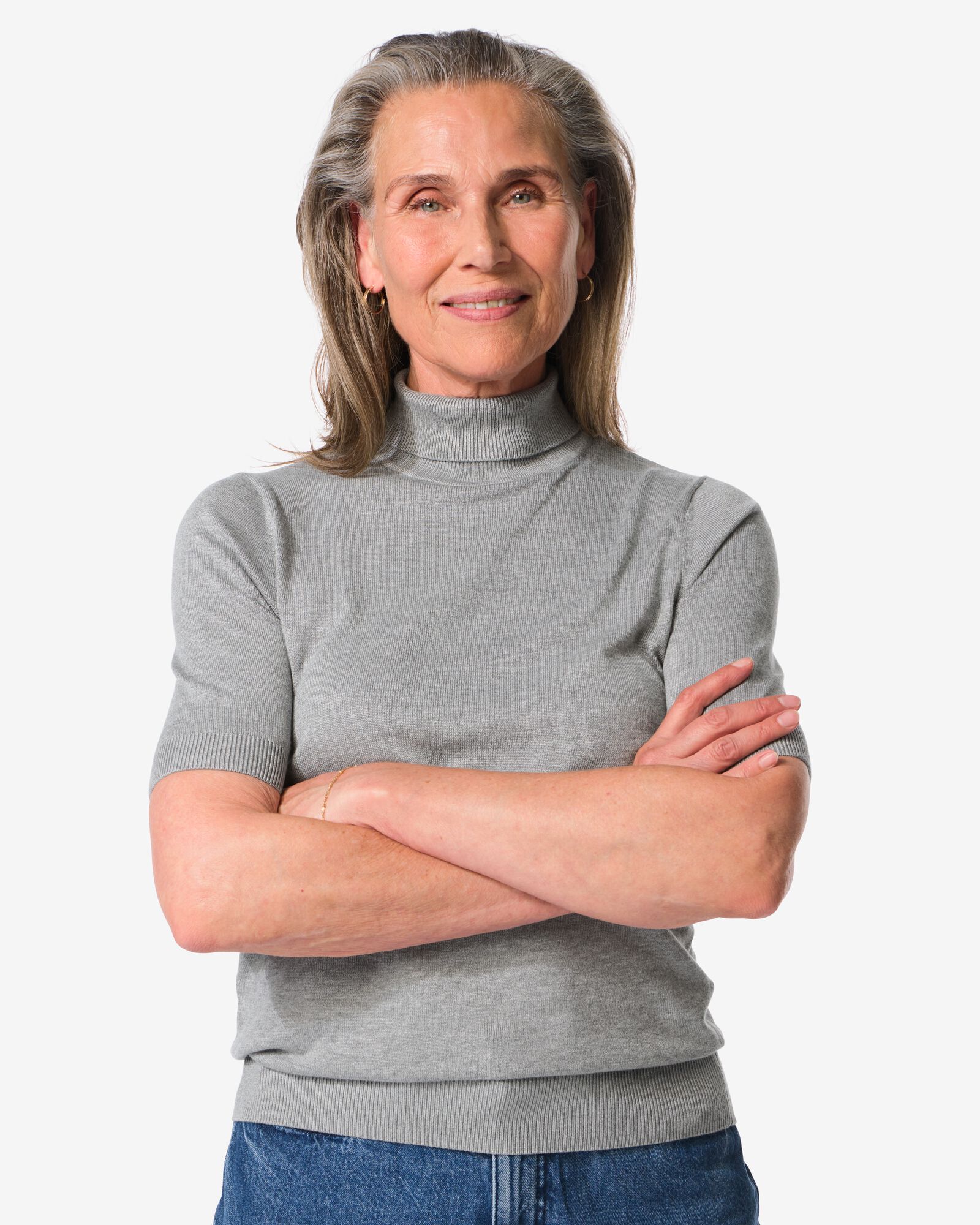 pull femme Lily  gris moyen - 36301490MIDGREY - HEMA