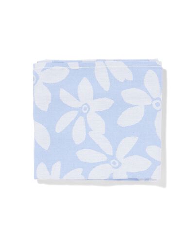 torchon 65 x 65 cm coton fleurs - 5400021 - HEMA