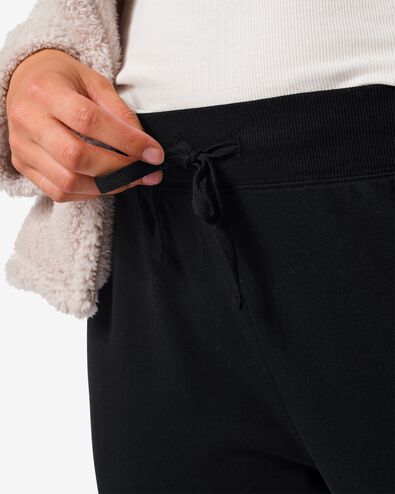 pantalon sweat lounge femme coton noir XL - 23460049 - HEMA