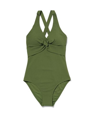 maillot de bain femme control vert armée L - 22311293 - HEMA