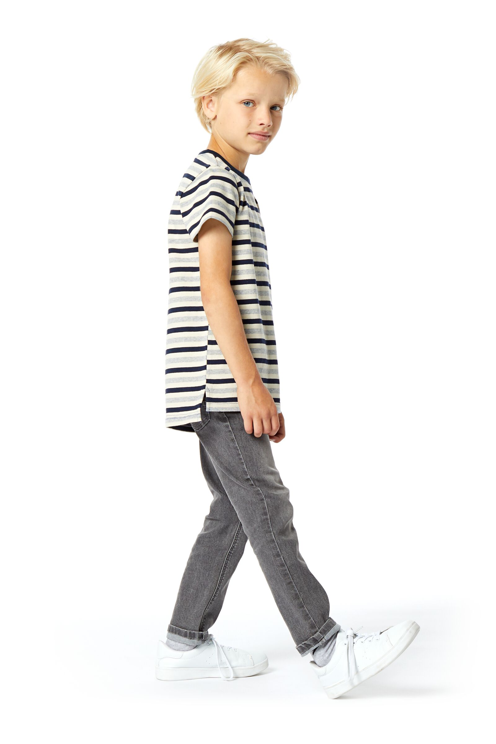 Kinder-Jeans, Regular Fit grau 164 - 30765855 - HEMA