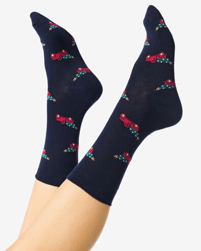 Herrensocken Auto dunkelblau - 4120175DARKBLUE - HEMA