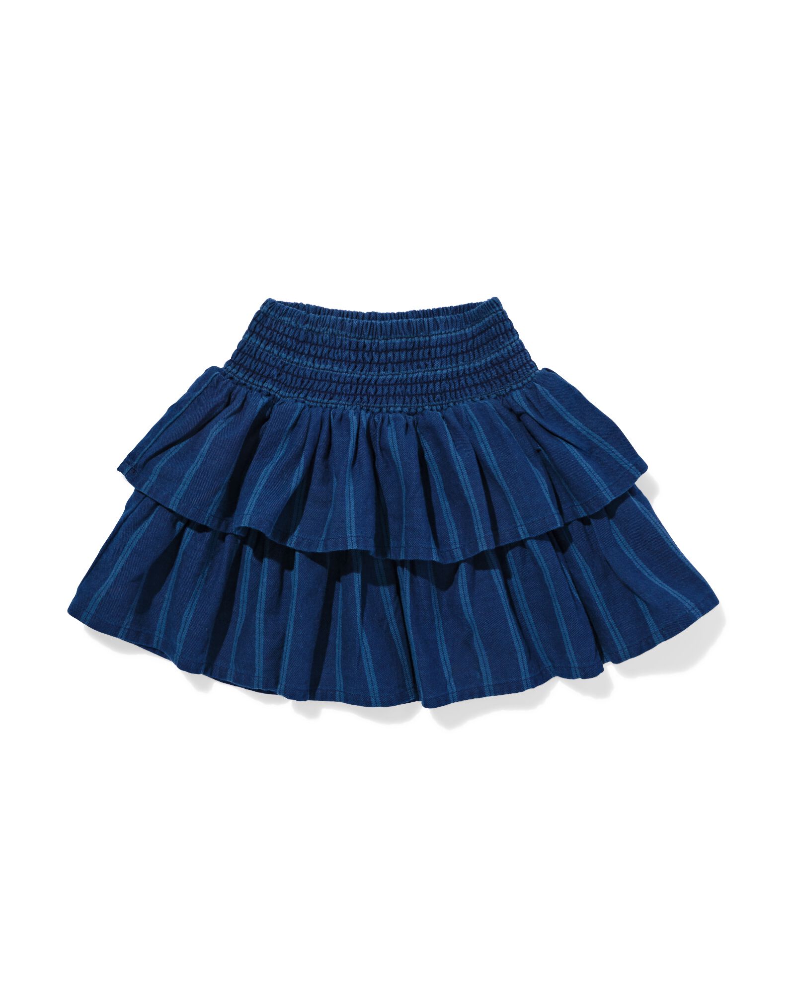 kinderrok denim strepen donkerblauw - 30815415DARKBLUE - HEMA
